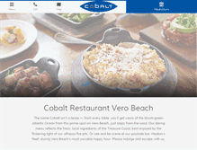 Tablet Screenshot of cobaltrestaurant.com