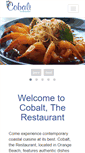 Mobile Screenshot of cobaltrestaurant.net